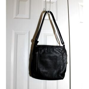 Coronado Leather Black CCW Shoulder Bag Locking Pocket